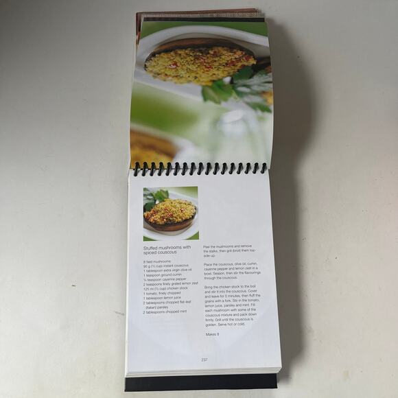 GRILLS & BBQS Flame-Cooked Flavor Top Spiral Cookbook Stand Bay Books Color - Picture 8 of 12